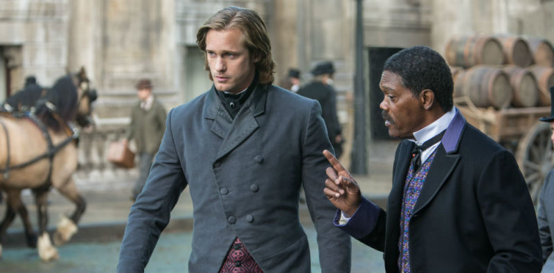 Skarsgård y Jackson después de enterarse del argumento de The Legend of Tarzan.